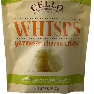 Cello Whisps Pure Parmesan Cheese Crisps, 2.12 Oz - product information 1