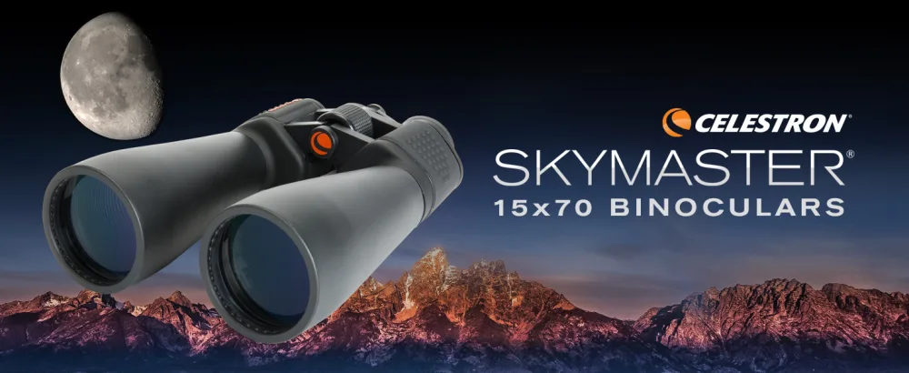 Celestron  SkyMaster 15x70 Binocular  #1 Bestselling Astronomy Binocular  Large Aperture for Long Distance Viewing  Multi-coated Optics  Carrying Case Included  Ultra Sharp Focus SkyMaster 15x70 Binocular Binocular only - SkyMaster 15x70mm Porro Binocular