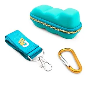 Casematix Turquoise Asthma Inhaler Travel Case, Does Not Include Inhaler Medicine - case