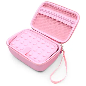 CASEMATIX Pink Travel Case Bag Compatible with Asthma Inhaler, Masks, Spacer - Case Only - case