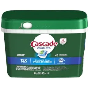 Cascade Complete Dishwasher Pods, Actionpacs Dishwasher Detergent, Fresh Scent with Dawn Power, 43 Count Fresh Scent 43 Count (Pack of 1) - product information 1