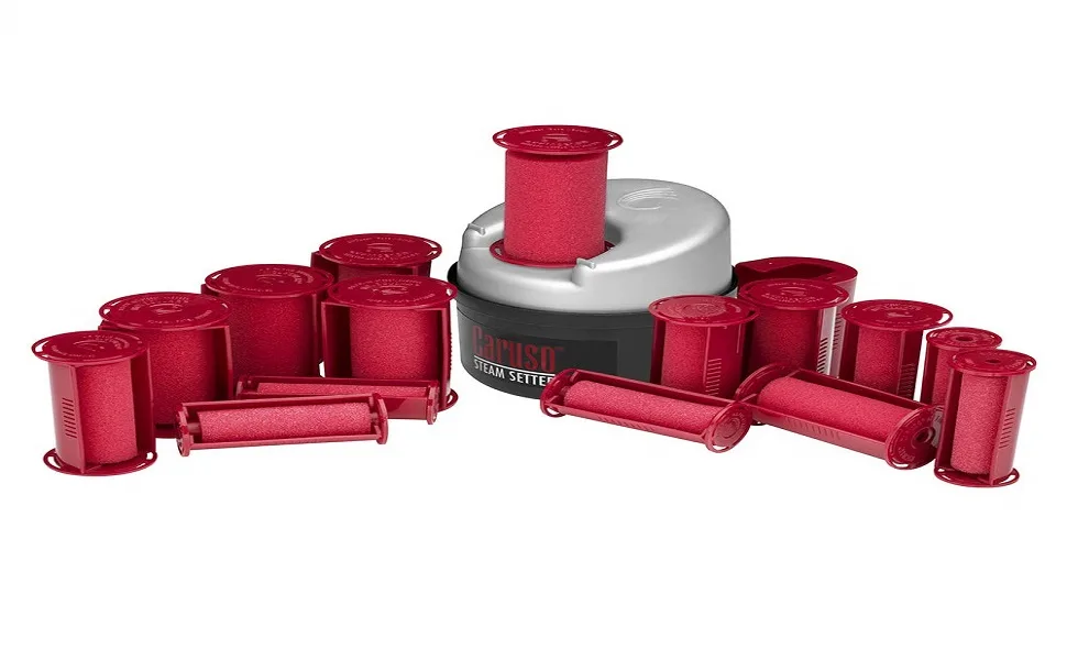 CARUSO 30 Piece Molecular Steam Hairsetter/Hot Rollers | 5 Size Rollers, Conditions as it Curls 31 Piece Set - product information 1