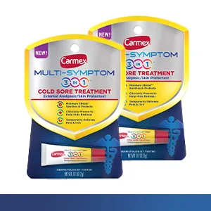 Carmex Multi-Symptom 3-in-1 Cold Sore Treatment - 0.07 OZ Each (Pack of 2) 0.07 Ounce (Pack of 2) - carmex cold sore treatment