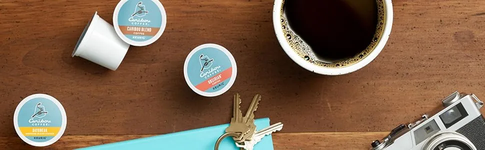 Caribou Coffee Caribou Blend, Keurig Single-Serve K-Cup Pods, Medium Roast Coffee, 32 Count Caribou Blend 32 Count (Pack of 1) - Caribou Coffee