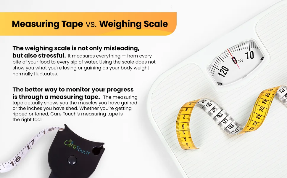 Care Touch Skinfold Body Fat Measuring Tape 1 Count (Pack of 1) - tape