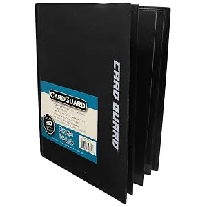 CardGuard Trading Card Pro-Folio, 9-Pocket Side-Loading Pages,, Red - CardGuard