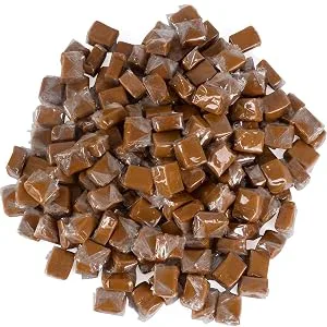 Caramel Candy - Bulk Caramel Creamy Squares - Caramels Vanilla Dulce De Leche - Brown Candy - 5 LB Bulk Candy - caramel squares chewy candy