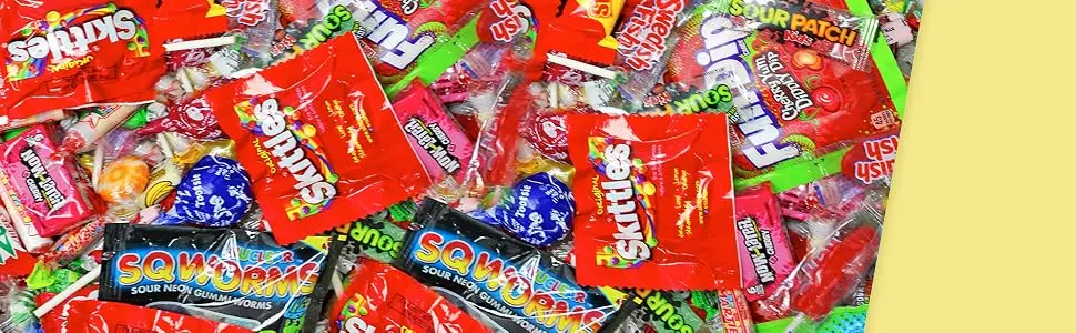 Candy Pack - Variety Bulk Candy - Pinata Candy Stuffers - Individually Wrapped Candies - Candy Assortment- Fun Size Candy Favors - 2 Pounds - giant mix