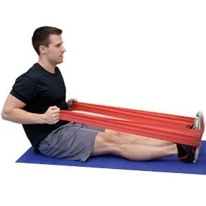 CanDo 10-6324 Sup-R Latex Free Exercise Band, 50 yd Roll, Blue-Heavy 50 yd Blue: Heavy - product information 2