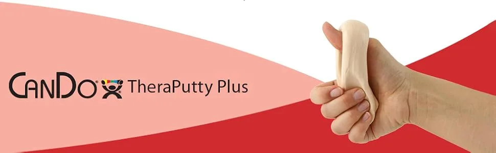 Cando - 263980 263980 TheraPutty Plus Antimicrobial, Red: Soft, 4 oz - 31361