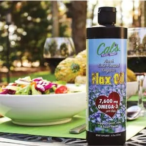 Cal's Flax Oil, Organic Pure Essential, Unrefined Cold-Pressed Flaxseed Oil, 32oz 32 Fl Oz (Pack of 1) - product information 3