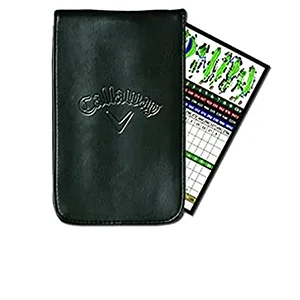 Callaway Leather Golf Scorecard Holder - Callaway Leather Golf Scorecard Holder