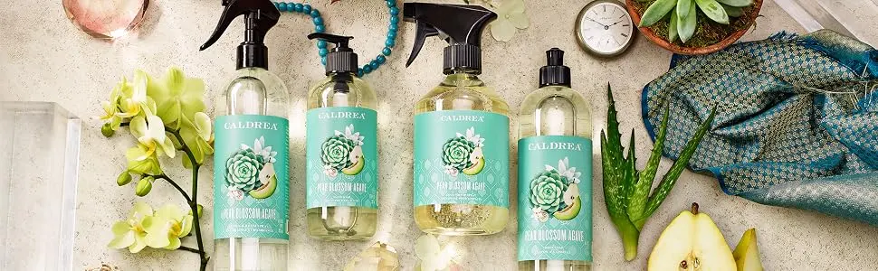Caldrea Multi-surface CounterTop Spray Cleaner, Made With Vegetable Protein Extract, Pear Blossom Agave Scent, 16 Oz - love pear blossom agave