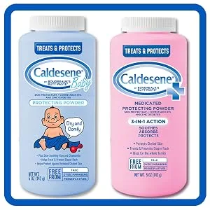 Caldesene Medicated Protecting Powder, Cornstarch & Zinc Oxide, Talc Free, 5oz - Caldesene_BOTH_AMZ