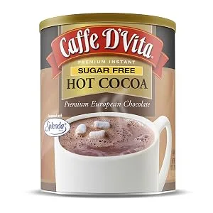 Caffe DVita Sugar Free Hot Cocoa 10 oz. can - product information 2