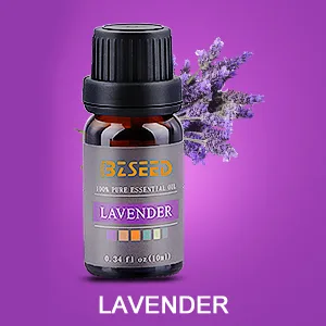 BZseed Essential Oil Diffuser Set, 550ml Aromatherapy Diffuser with Measuring Cup, Cool Mist Humidifier, 4 Timer and 7 Color Lights, Waterless Auto-Off, Wood Grain Diffuser High Output for Home Upgraded Black - lavender
