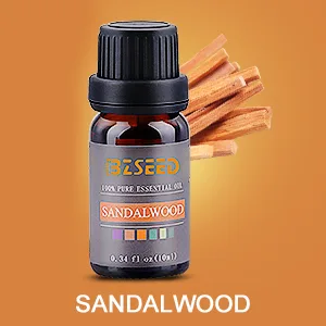 BZseed Essential Oil Diffuser Set, 550ml Aromatherapy Diffuser with Measuring Cup, Cool Mist Humidifier, 4 Timer and 7 Color Lights, Waterless Auto-Off, Wood Grain Diffuser High Output for Home Upgraded Black - sandalwood
