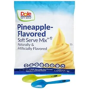 By The Cup Mood Spoons used with & includes (1) Dole Pineapple Lactose-Free Soft Serve Mix, 4.40 Pound Bag - product square