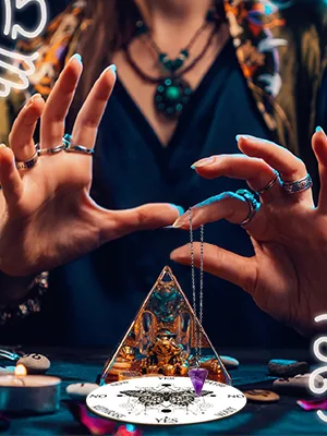 Butterfly Pendulum Board dowsing Necklace Divination Altar Witchcraft Wooden kit Chart Wiccan Wand Crystal Game Divinity Metaphysical Message Quartz Chakra Healing Stone (Black) - product information 3