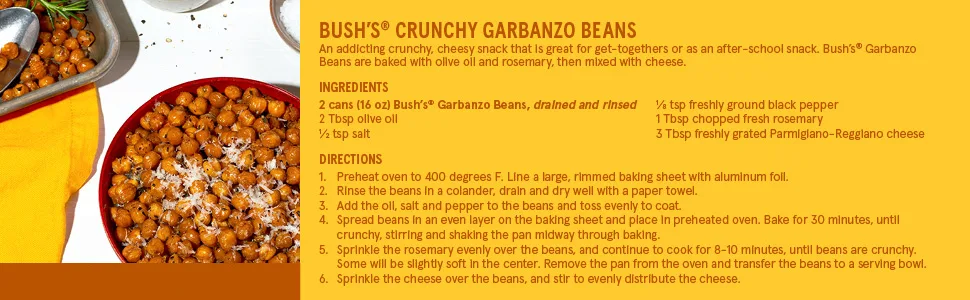 BUSH'S BEST Reduced Sodium Garbanzo Beans, Source of Plant Based Protein and Fiber, Low Fat, Gluten Free, 16 oz (12 cans) - unspecified