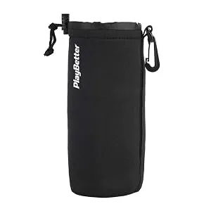 Bushnell Wingman GPS Golf Speaker Bundle with PlayBetter Protective Neoprene Pouch | Music & Audible Distances Bluetooth Speaker for Golf Cart | Score Tracking, 3D Flyovers & 36,000+ Courses | 361910 - Bushnell Wingman Golf GPS Speaker