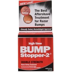 Bump Stopper-2 Razor Bump Treatment, Double Strength Formula - .5 oz - product information 1