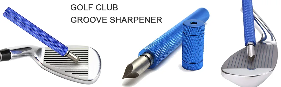 Bulex Golf Club Groove Sharpener, Re-Grooving Tool and Cleaner for Wedges & Irons - Generate Optimal Backspin - Suitable for U & V-Grooves blue - product information 2