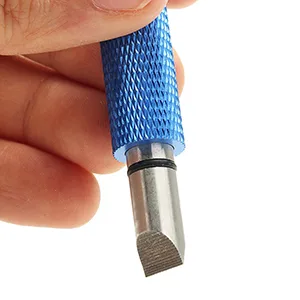 Bulex Golf Club Groove Sharpener, Re-Grooving Tool and Cleaner for Wedges & Irons - Generate Optimal Backspin - Suitable for U & V-Grooves blue - product information 6