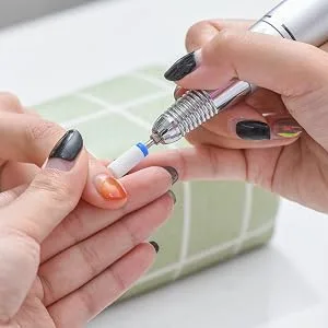 Bulex 7pcs Nail Drill Bits for Acrylic Nails - 3/32 Professional Ceramic Nail Drill Bit Set for Cuticle Acrylic Gel Nail Polishing Manicure - Bulex Ceramic Nail Drill Bit 5