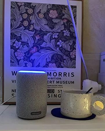 BUFFBEE White Noise Sound Machine for Sleeping with 17 Soothing Sounds, 8 Color Night Light, Memory Function, Fabric Design - Noise Maker for Home, Office, Kids and Adults Dark Grey - sounds machine with night light
