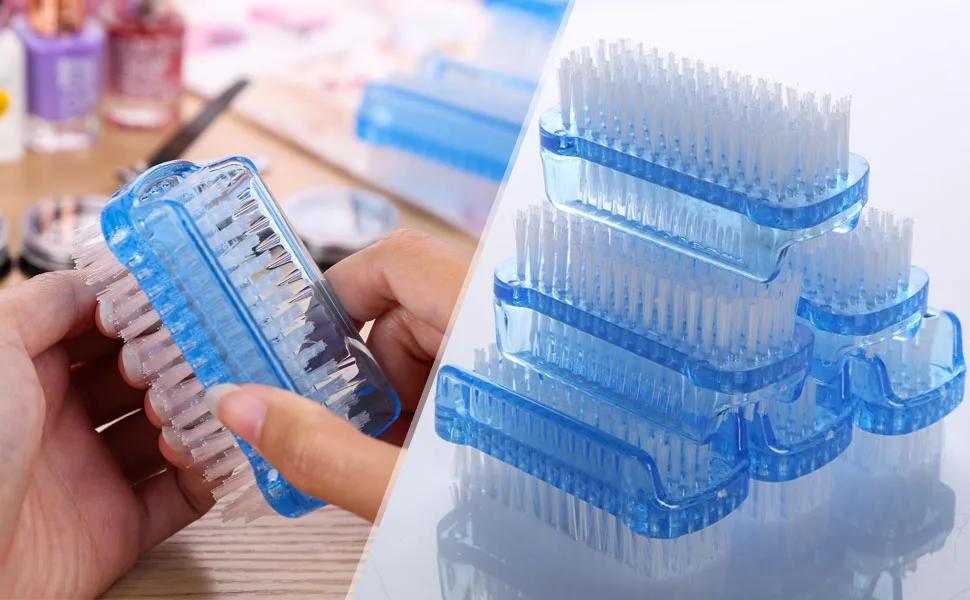 BTYMS 6 Pcs Dual-sided Nail Brush Fingernail Scrub Cleaning Brushes for Toes and Nails Cleaner Hand Scrubbing Cleaning Brushes - product information 1