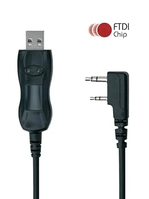 BTECH PC03 FTDI Genuine USB Programming Cable for BTECH, BaoFeng UV-5R BF-F8HP UV-82HP BF-888S, and Kenwood Radios - baofeng btech programming cable