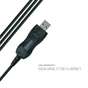 BTECH PC03 FTDI Genuine USB Programming Cable for BTECH, BaoFeng UV-5R BF-F8HP UV-82HP BF-888S, and Kenwood Radios - baofeng ftdi chipset cable