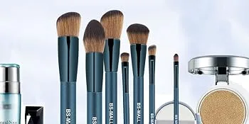 BS-MALL Makeup Brush Set 14Pcs Premium Synthetic Professional Makeup Brushes Foundation Powder Blending Concealer Eye shadows Blush Makeup Brush Kit Deep Starry Blue B-StarBlue - makeup