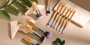 BS-MALL Makeup Brush Set 11Pcs Bamboo Synthetic Kabuki Brush Set Foundation Powder Blending Concealer Eye shadows Blush Cosmetics Brushes with Organizer Bag & Makeup Sponge - product information 27