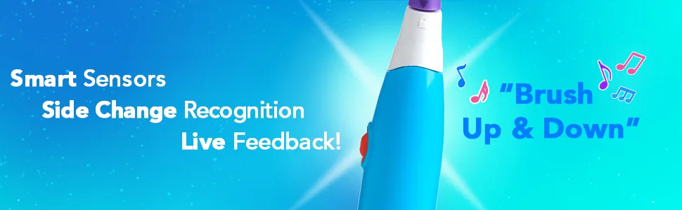 BriteBrush - GameBrush - The Interactive Smart Kids Toothbrush, 1 Count - Smart Sensors, Side Change Recognition, Live Feedback!