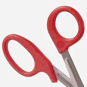 Briggs Precision Cut Shears Scissors for Medical or Personal Use, 7.5 inches, Red Red 7.5 Inch - DURABLE HANDLE