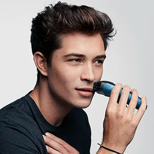 Braun Electric Series 3 Razor with Precision Trimmer, Rechargeable, Wet & Dry Foil Shaver for Men, Blue/Black, 4 Piece - image