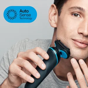 Braun Electric Razor for Men, Series 5 5018s Electric Foil Shaver with Precision Beard Trimmer, Rechargeable, Wet & Dry with EasyClean - auto sense technology