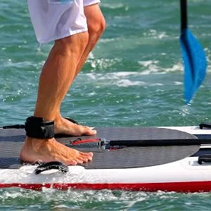 BPS 'Storm' Premium Surf SUP Leash 10 Foot Coiled Leash  Choose Color and Bundle Koru Black SUP Leash - product information 4