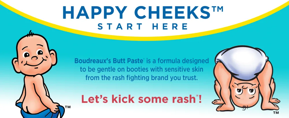 Boudreaux's Butt Paste for Sensitive Skin Diaper Rash Cream, Ointment for Baby, 4 oz Tube 4 Ounce (Pack of 1) - Boudreaux