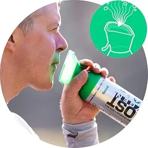 Boost Oxygen Natural Portable 5 Liter Pure Oxygen Canister, Includes Flavorless, Pink Grapefruit, Peppermint, & Menthol Eucalyptus Bottles (4 Pack) Variety Pack 4 Count (Pack of 1) - boost bundles