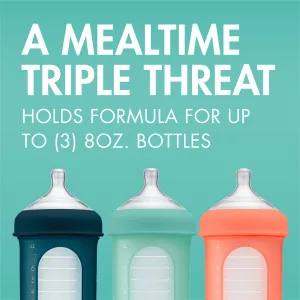 Boon Tripod Formula Container - Gray Grey - A Mealtime Triple Threat