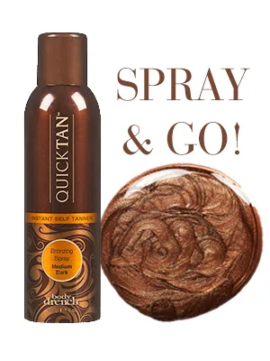 Body Drench Quick Tan Instant Self-Tanner, Bronzing Spray, Medium Dark, 6 oz 1-Pack 6 Ounce (Pack of 1) - Body Drench QuickTan Instant Self Tanner Bronzing Spray