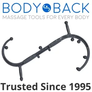 Body Back Buddy Classic - Trigger Point Massage Tool, Neck and Back Massager Handheld, Manual Self Massager, Massage Cane, Muscle Knot Remover with Instructions (Black Marbled) Black Marbled Single - Body Back Buddy Elite Massage Tools for Every Body Trusted Since 1995
