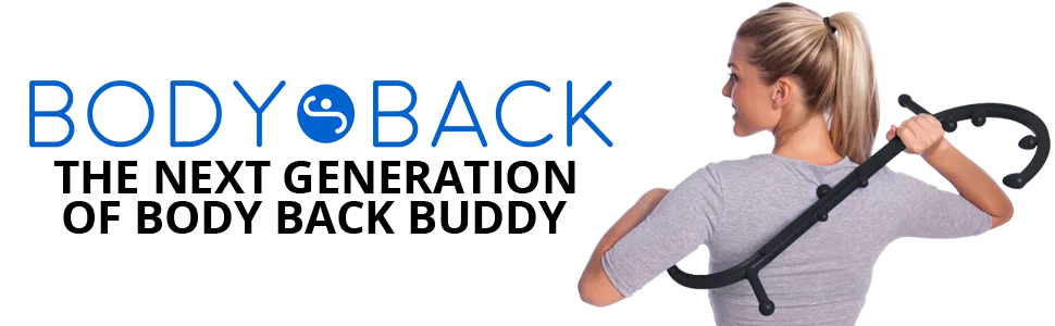 Body Back Buddy Classic - Trigger Point Massage Tool, Neck and Back Massager Handheld, Manual Self Massager, Massage Cane, Muscle Knot Remover with Instructions (Black Marbled) Black Marbled Single - Body Back Buddy Elite the next generation of the Body Back Buddy