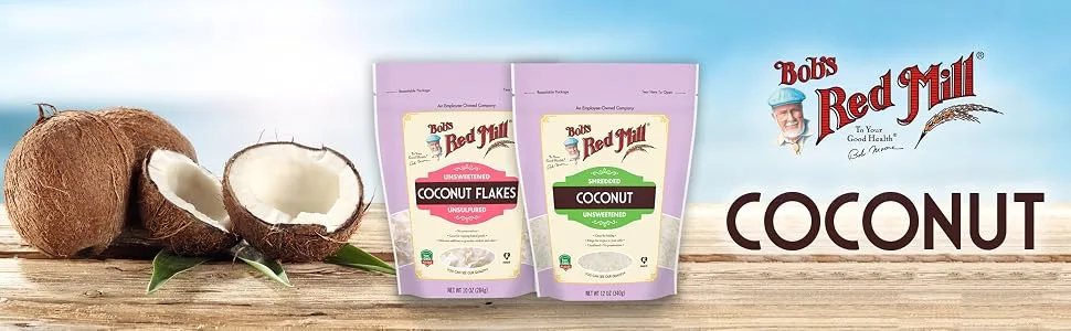 Bob's Red Mill Flaked Coconut, Unsweetened, 10 Oz - product information 1
