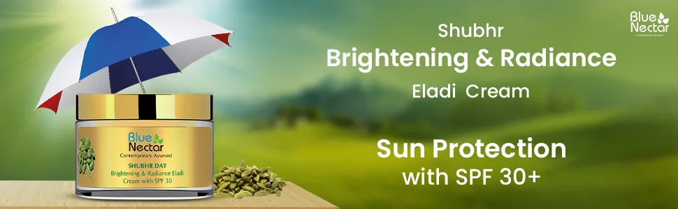 Blue Nectar Brightening and Radiance Eladi Cardamom Cream with SPF 30 (Women, 50 g) - Eladi Spf Cream