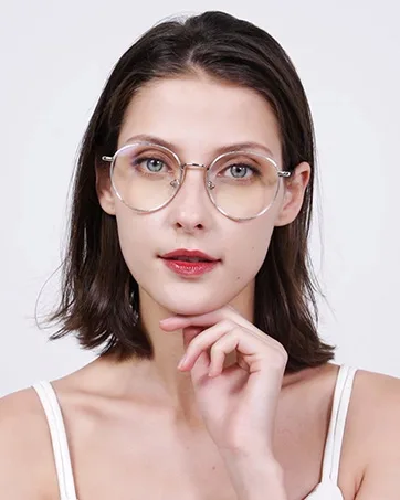 Blue Light Blocking Glasses Men Women Computer Filter Large Frame Bluelight Blocker Anti Blue Ray Lightweight ANDWOOD AR002 Black | Anti-blue Light Lens - round blue light glasses women men girl ar005 black silver thin frame