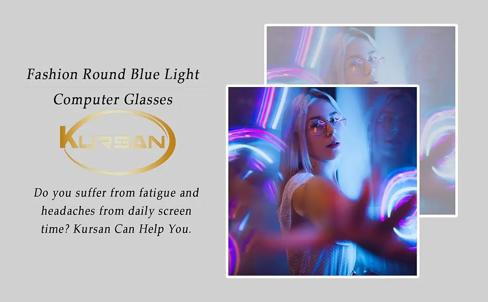 Blue Light Blocking Glasses for Women Men Retro Round Clear Lens Eyeglasses B1 Gold (Blue Light Blocking Glasses) Blue Light Blocking Glasses 50 Millimeters - photo